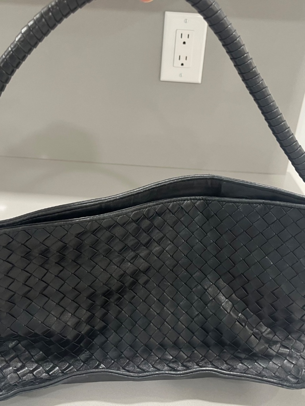 Black Bottega Veneta Handbag.  Made in Italy. - Picture 2 of 12